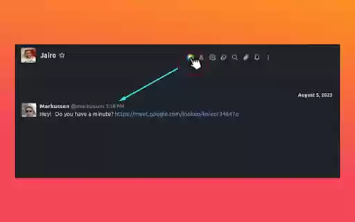 RocketMeet Google Meets from RocketChat  from Chrome web store to be run with OffiDocs Chromium online
