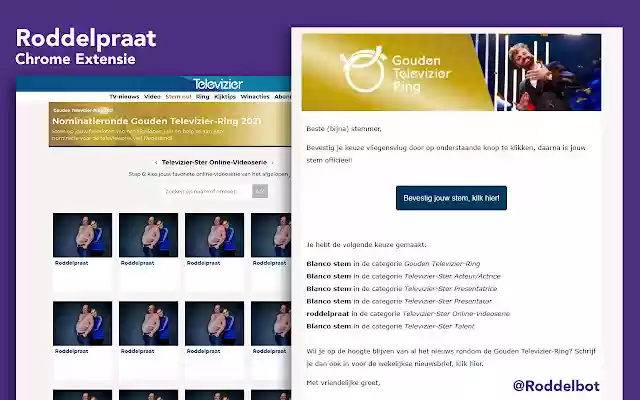 Roddelpraat Gouden Televisie Ring  from Chrome web store to be run with OffiDocs Chromium online Roddelpraat Gouden Televisie Ring  from Chrome web store to be run with OffiDocs Chromium online