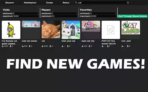 Ro Game Finder  from Chrome web store to be run with OffiDocs Chromium online