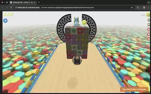 Rolling Ball 3D Unblocked Game  from Chrome web store to be run with OffiDocs Chromium online