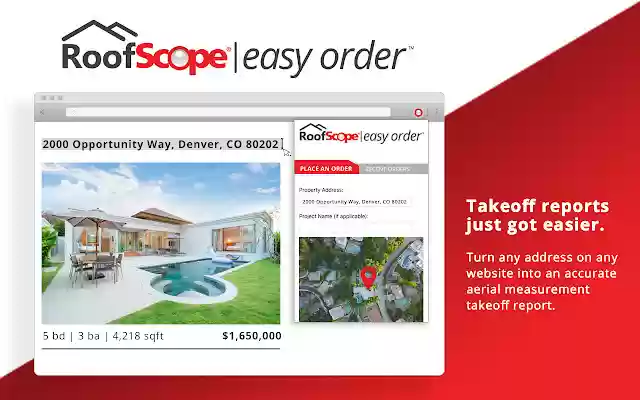 RoofScope Easy Order  from Chrome web store to be run with OffiDocs Chromium online