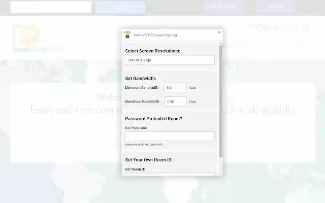 RoshanCTV Screen Sharing from Chrome web store to be run with OffiDocs Chromium online RoshanCTV Screen Sharing from Chrome web store to be run with OffiDocs Chromium online