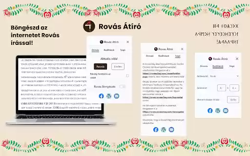 Rovás Átíró  from Chrome web store to be run with OffiDocs Chromium online
