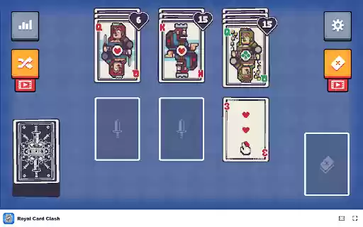 Royal Card Clash Strategically play cards to defeat the royals!  from Chrome web store to be run with OffiDocs Chromium online