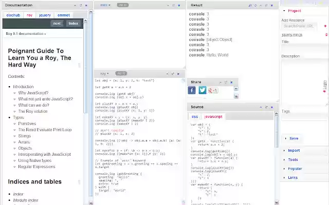 Roy IDE from Chrome web store to be run with OffiDocs Chromium online Roy IDE from Chrome web store to be run with OffiDocs Chromium online