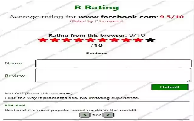 R Rating from Chrome web store to be run with OffiDocs Chromium online R Rating from Chrome web store to be run with OffiDocs Chromium online