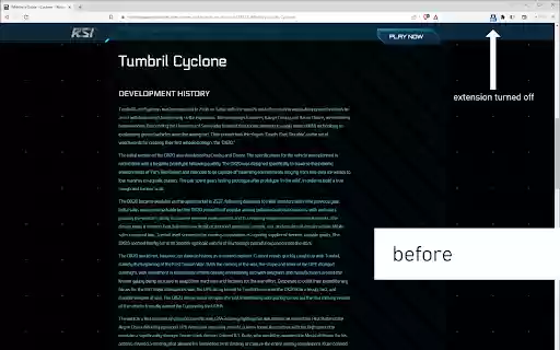 RSI Reading Mode  from Chrome web store to be run with OffiDocs Chromium online