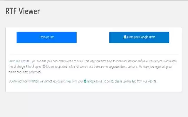 RTF Viewer for Google Chrome™ from Chrome web store to be run with OffiDocs Chromium online RTF Viewer for Google Chrome™ from Chrome web store to be run with OffiDocs Chromium online