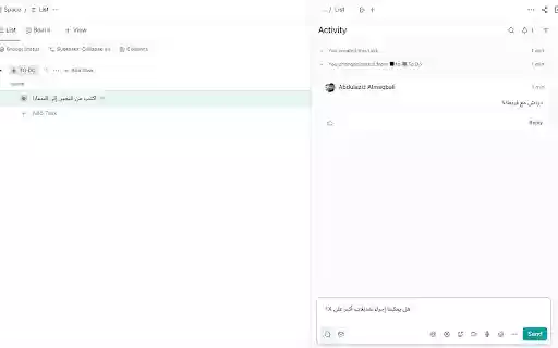 RTL Support for ClickUp  from Chrome web store to be run with OffiDocs Chromium online