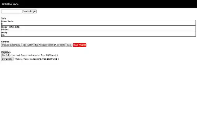 Rubber Bands  from Chrome web store to be run with OffiDocs Chromium online