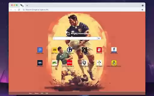 Rugby Homepage  from Chrome web store to be run with OffiDocs Chromium online