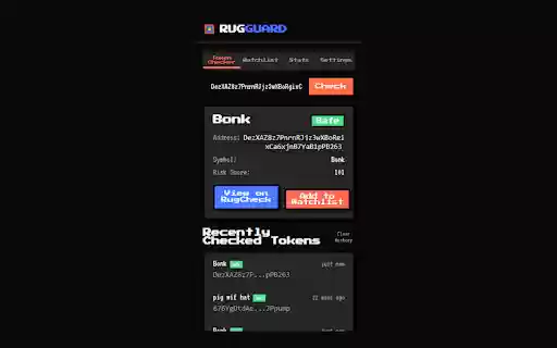 RugGuard  from Chrome web store to be run with OffiDocs Chromium online