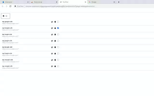 RuleTool  from Chrome web store to be run with OffiDocs Chromium online