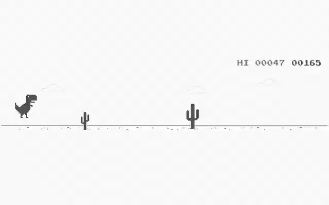 Running Dinosaur T Rex  from Chrome web store to be run with OffiDocs Chromium online