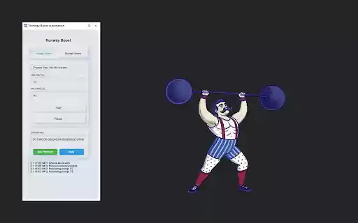 Runway Boost automation  from Chrome web store to be run with OffiDocs Chromium online