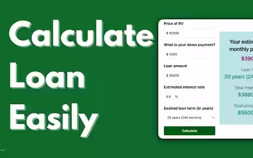 RV Loan Calculator  from Chrome web store to be run with OffiDocs Chromium online
