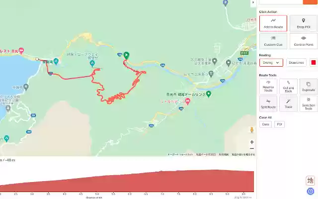 RWGPS地理院標高  from Chrome web store to be run with OffiDocs Chromium online