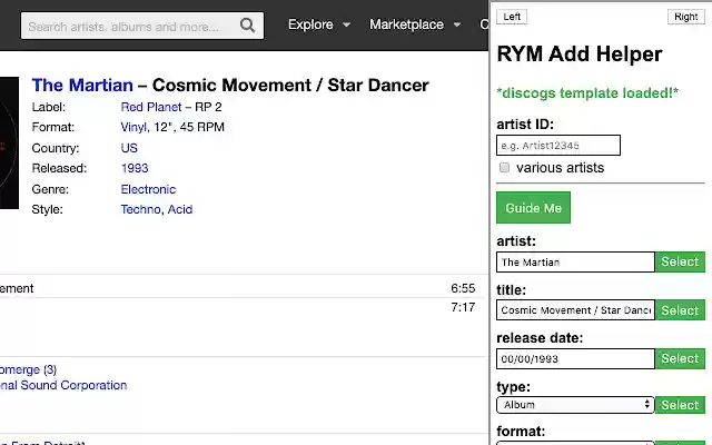 RYM Add Helper from Chrome web store to be run with OffiDocs Chromium online RYM Add Helper from Chrome web store to be run with OffiDocs Chromium online