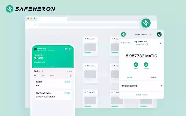 Safeheron  from Chrome web store to be run with OffiDocs Chromium online