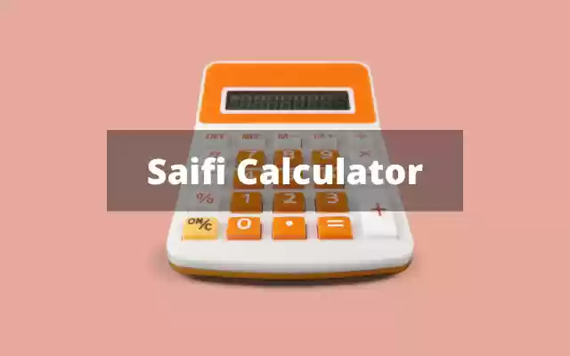 Saifi Calculator from Chrome web store to be run with OffiDocs Chromium online Saifi Calculator from Chrome web store to be run with OffiDocs Chromium online