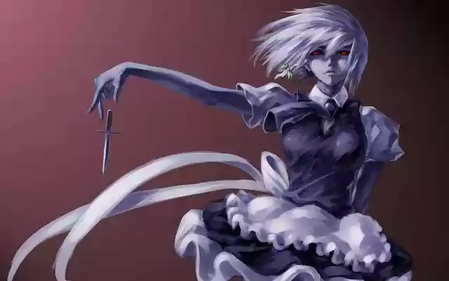 Sakuya Izayoi Touhou Project Desktop Wallpape  from Chrome web store to be run with OffiDocs Chromium online