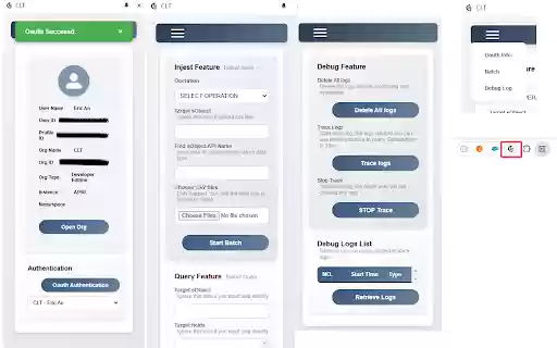 Salesforce CLT  from Chrome web store to be run with OffiDocs Chromium online