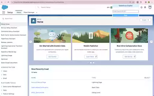 Salesforce Copilot  from Chrome web store to be run with OffiDocs Chromium online