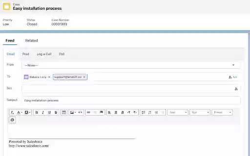 Salesforce Email Helper  from Chrome web store to be run with OffiDocs Chromium online