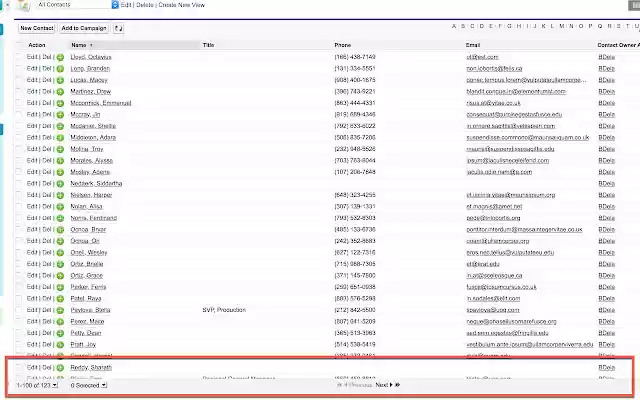Salesforce List View Extend (for Mac)  from Chrome web store to be run with OffiDocs Chromium online