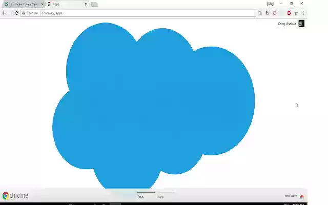 Tema del logo Salesforce dal negozio web di Chrome da eseguire con OffiDocs Chromium online