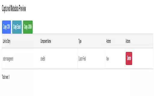 Salesforce Metadata Tracker  from Chrome web store to be run with OffiDocs Chromium online