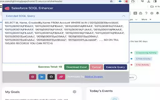 Salesforce SOQL Enhancer  from Chrome web store to be run with OffiDocs Chromium online
