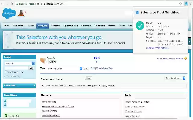 Salesforce Trust Simplified  from Chrome web store to be run with OffiDocs Chromium online