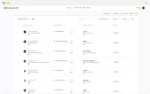 Saleskraft Prospector  from Chrome web store to be run with OffiDocs Chromium online