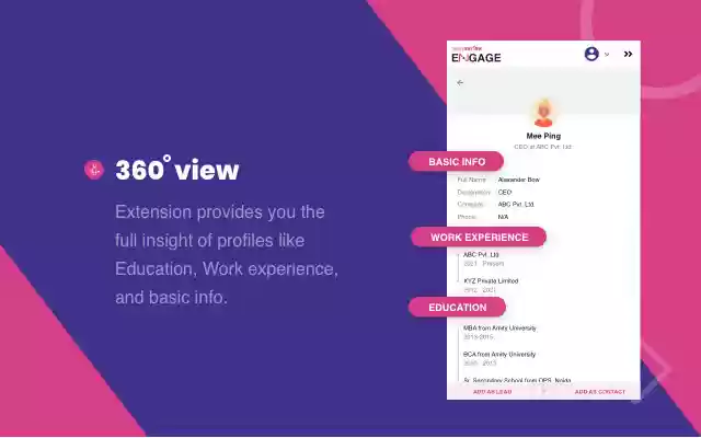 Salezshark Engage  from Chrome web store to be run with OffiDocs Chromium online