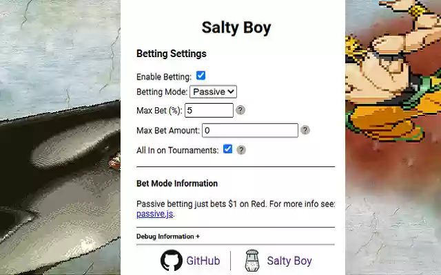 Salty Boy from Chrome web store to be run with OffiDocs Chromium online Salty Boy from Chrome web store to be run with OffiDocs Chromium online