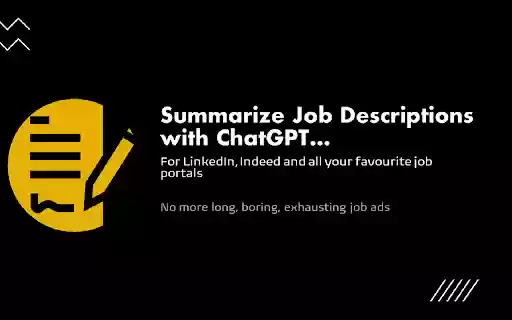 Samary Summarize Job Ads with ChatGPT from Chrome web store to be run with OffiDocs Chromium online Samary Summarize Job Ads with ChatGPT from Chrome web store to be run with OffiDocs Chromium online