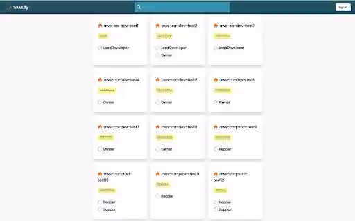 SAMLify for AWS  from Chrome web store to be run with OffiDocs Chromium online