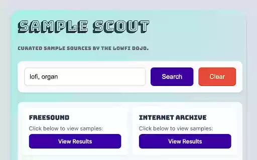 Sample Scout  from Chrome web store to be run with OffiDocs Chromium online