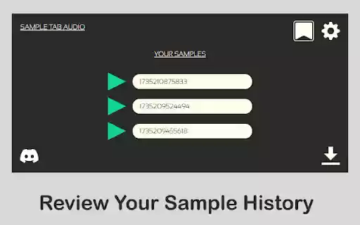 Sample Tab Audio  from Chrome web store to be run with OffiDocs Chromium online