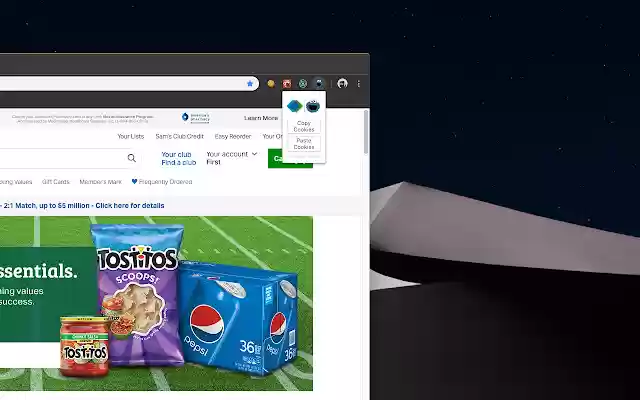 Sams Cookie Monster from Chrome web store to be run with OffiDocs Chromium online Sams Cookie Monster from Chrome web store to be run with OffiDocs Chromium online