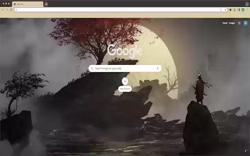 Samurai Landscape Theme  from Chrome web store to be run with OffiDocs Chromium online
