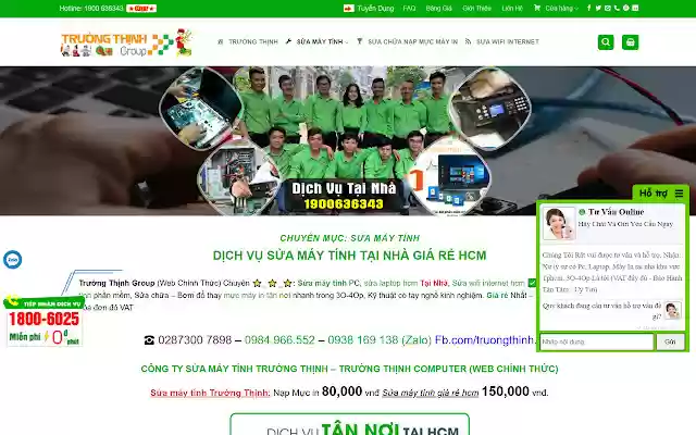 Sửa Máy Tính Trường Thịnh  from Chrome web store to be run with OffiDocs Chromium online