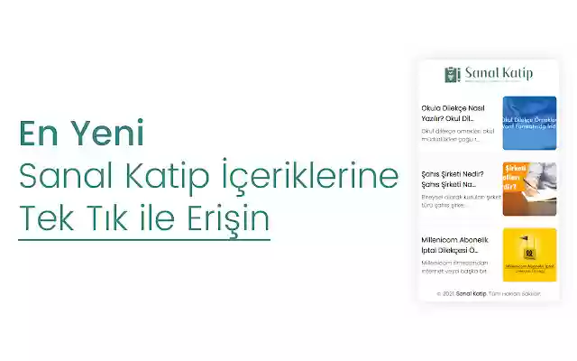 Sanal Katip  from Chrome web store to be run with OffiDocs Chromium online