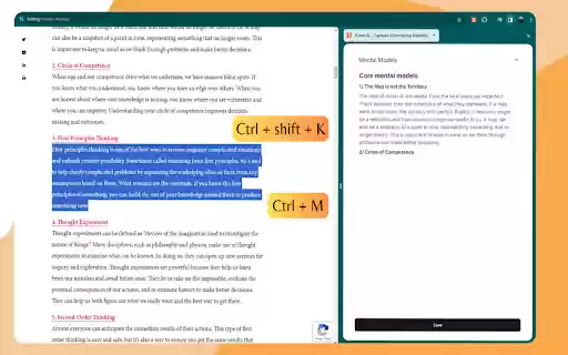 Saner.AI Capture information instantly  from Chrome web store to be run with OffiDocs Chromium online