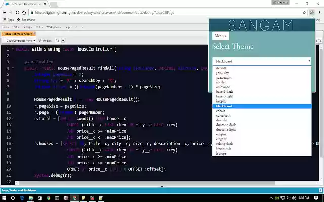 SANGAM : Enhance Salesforce Developer Console from Chrome web store to be run with OffiDocs Chromium online SANGAM : Enhance Salesforce Developer Console from Chrome web store to be run with OffiDocs Chromium online