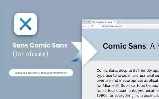 Sans Comic Sans (for Afdahl) from Chrome web store to be run with OffiDocs Chromium online Sans Comic Sans (for Afdahl) from Chrome web store to be run with OffiDocs Chromium online