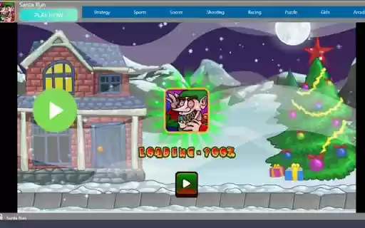 Santa Run Play Online Free  from Chrome web store to be run with OffiDocs Chromium online