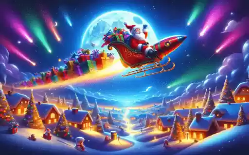 Santas Flying Gift Quest Offline HTML5 Game  from Chrome web store to be run with OffiDocs Chromium online