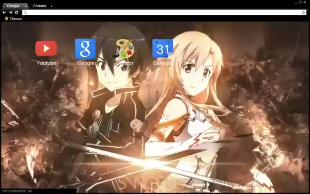 SAO Theme 1920x1080  from Chrome web store to be run with OffiDocs Chromium online